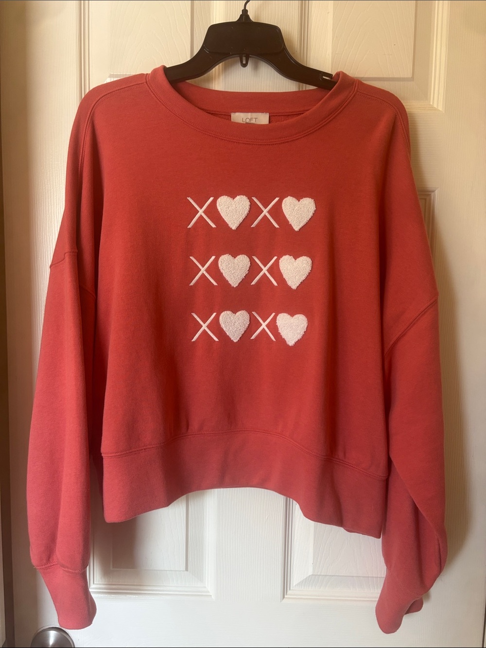 NWOT - LOFT Valentine’s Graphic sweatshirt